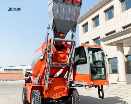 self-mixing concrete truck