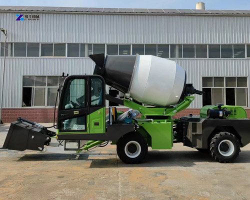 small self loader concrete mixer