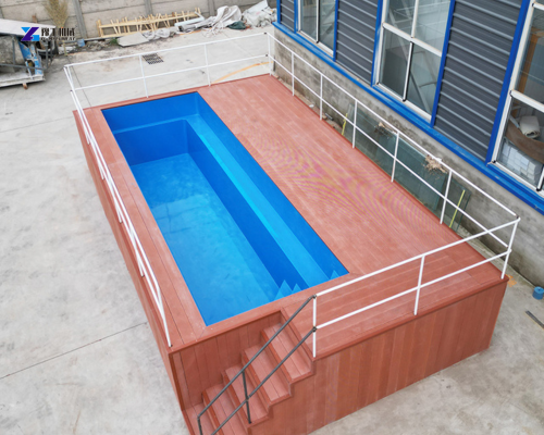 small shipping container pool