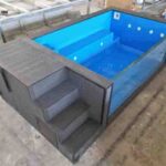 container pool with window