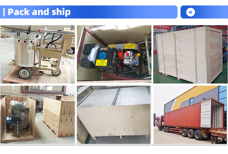 road line painting machine ship to Spain