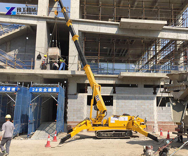 small spider crane for building maintenance