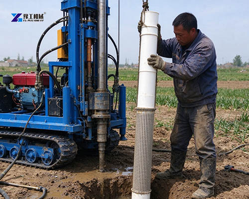 water well rig drilling